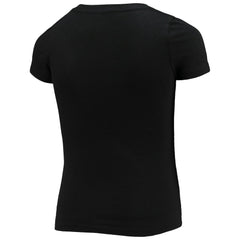 Washington Commanders New Era Girls Youth V-Neck T-Shirt - Black sale