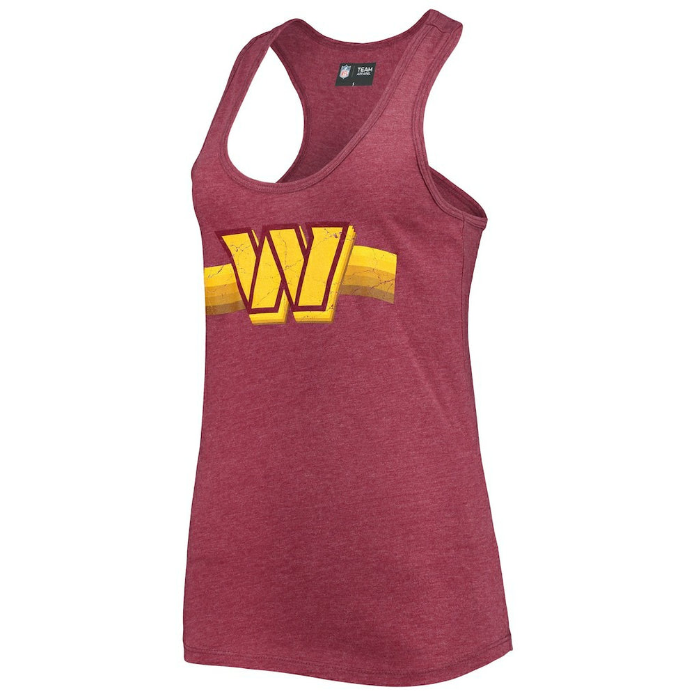 Washington Commanders New Era Women's Scoop Neck Racerback Tank Top - Burgundy for sale