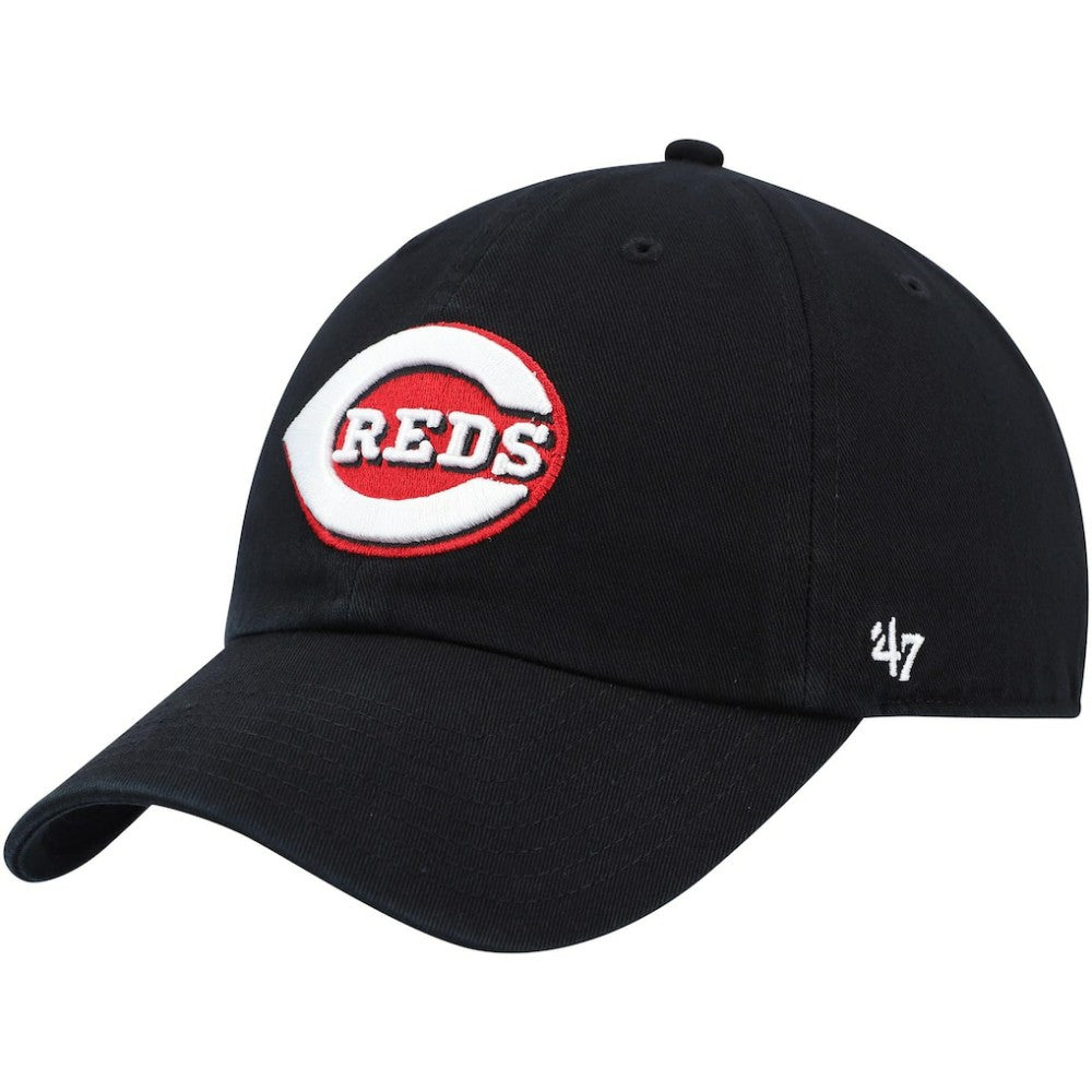 Cincinnati Reds Clean Up Adjustable Hat Black