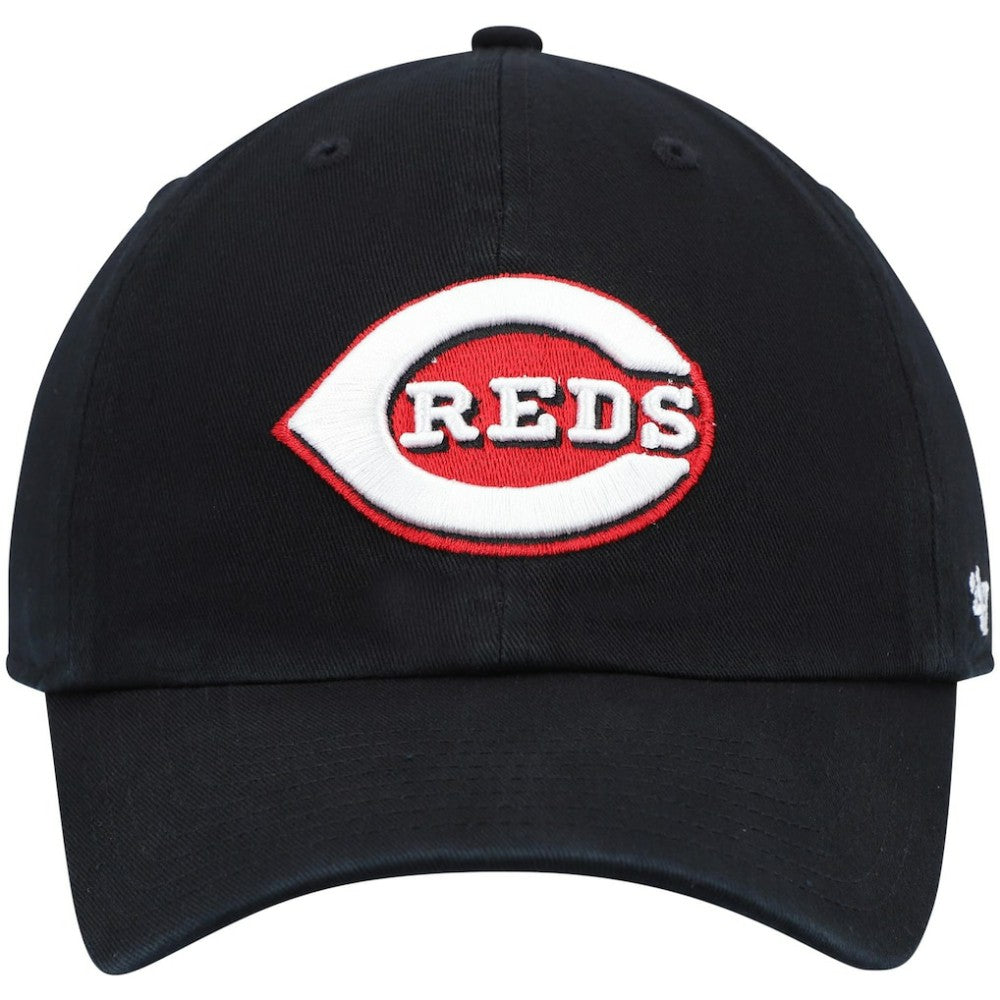Cincinnati Reds Clean Up Adjustable Hat Black