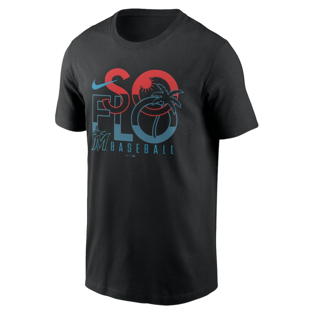 Miami Marlins So Flo Local Team T-Shirt Black
