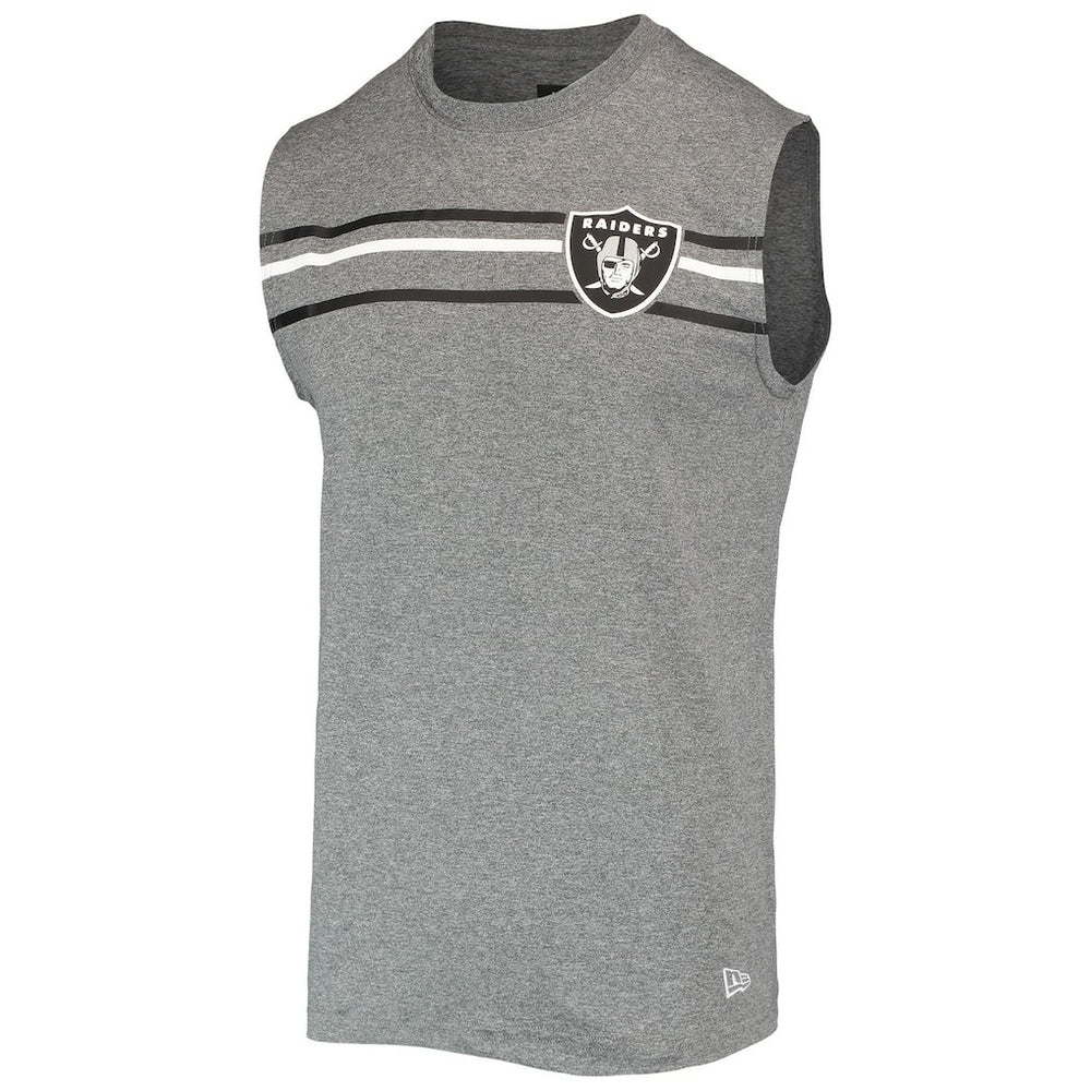 Las Vegas Raiders New Era Brushed Sleeveless Tank Top - Heathered Gray online