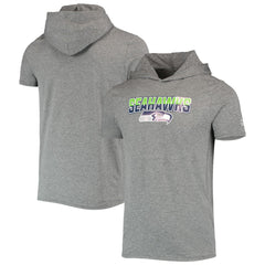 Seattle Seahawks New Era Team Brushed Hoodie T-Shirt - Heathered Gray for sale