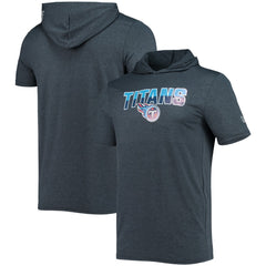 Tennessee Titans New Era Team Brushed Hoodie T-Shirt - Heathered Navy discount