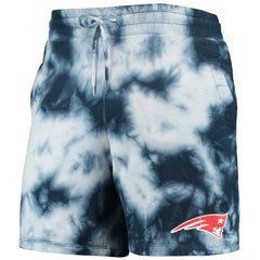 New England Patriots New Era Tie-Dye Shorts - Navy on sale
