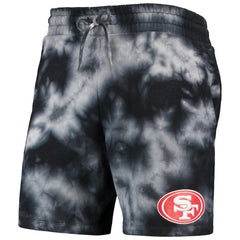 San Francisco 49ers New Era Tie-Dye Shorts - Black outlet