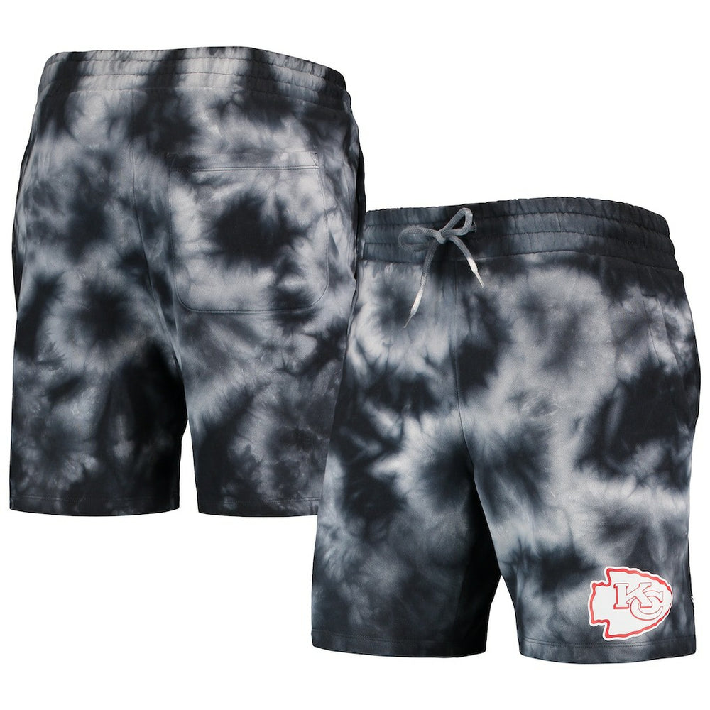Kansas City Chiefs New Era Tie-Dye Shorts - Black sale