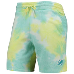 Miami Dolphins New Era Tie-Dye Shorts - White discount