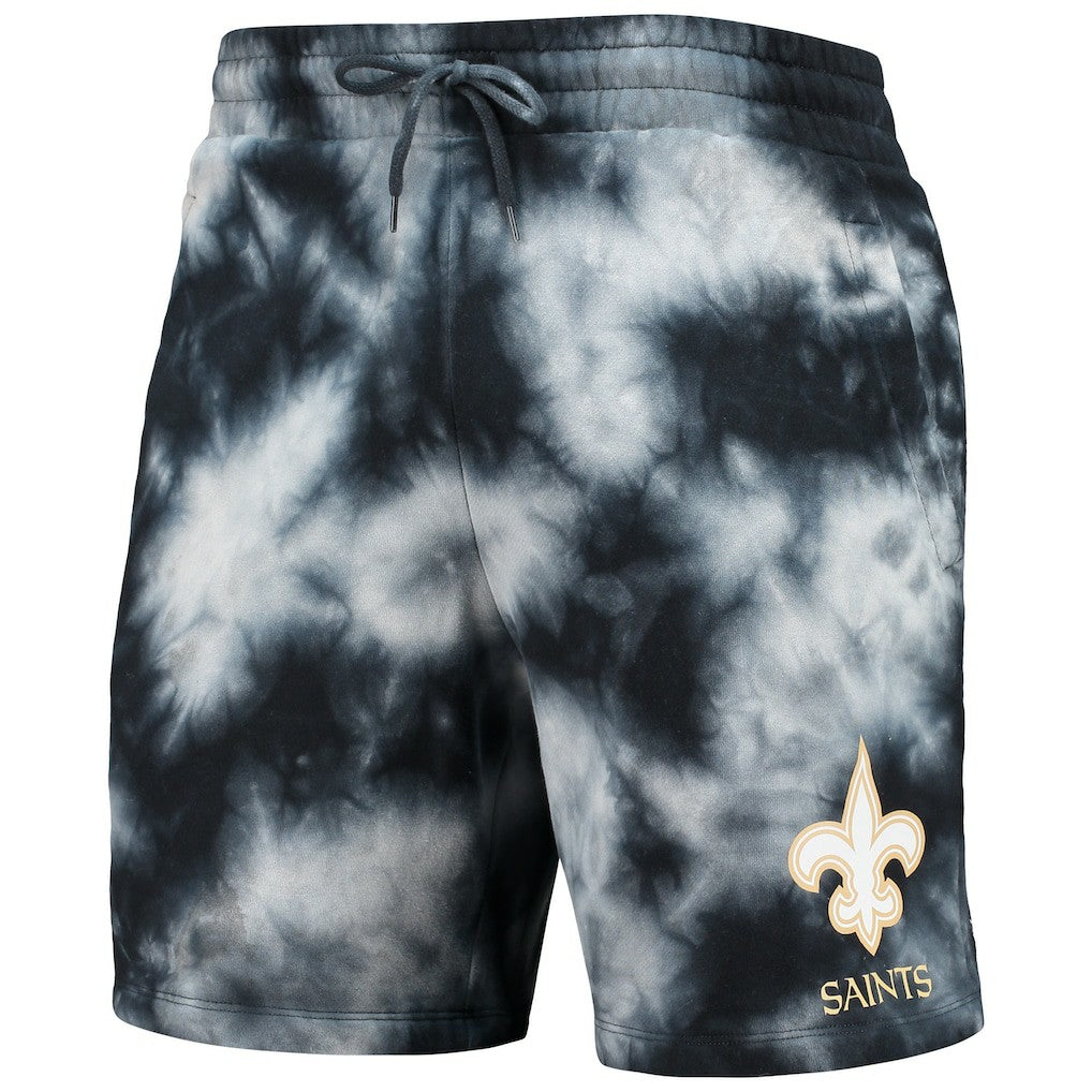 New Orleans Saints New Era Tie-Dye Shorts - Black for sale
