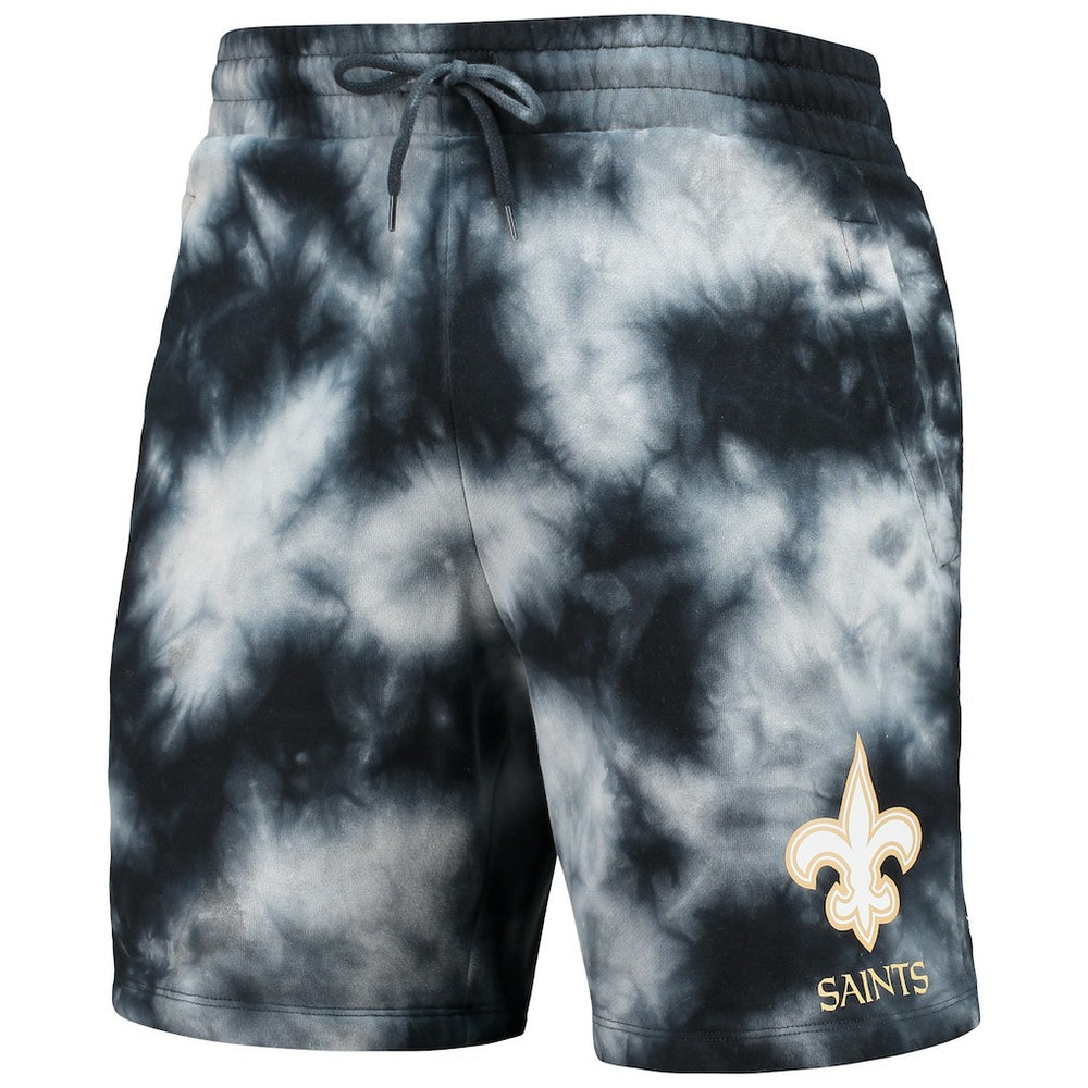 New Orleans Saints New Era Tie-Dye Shorts - Black for sale