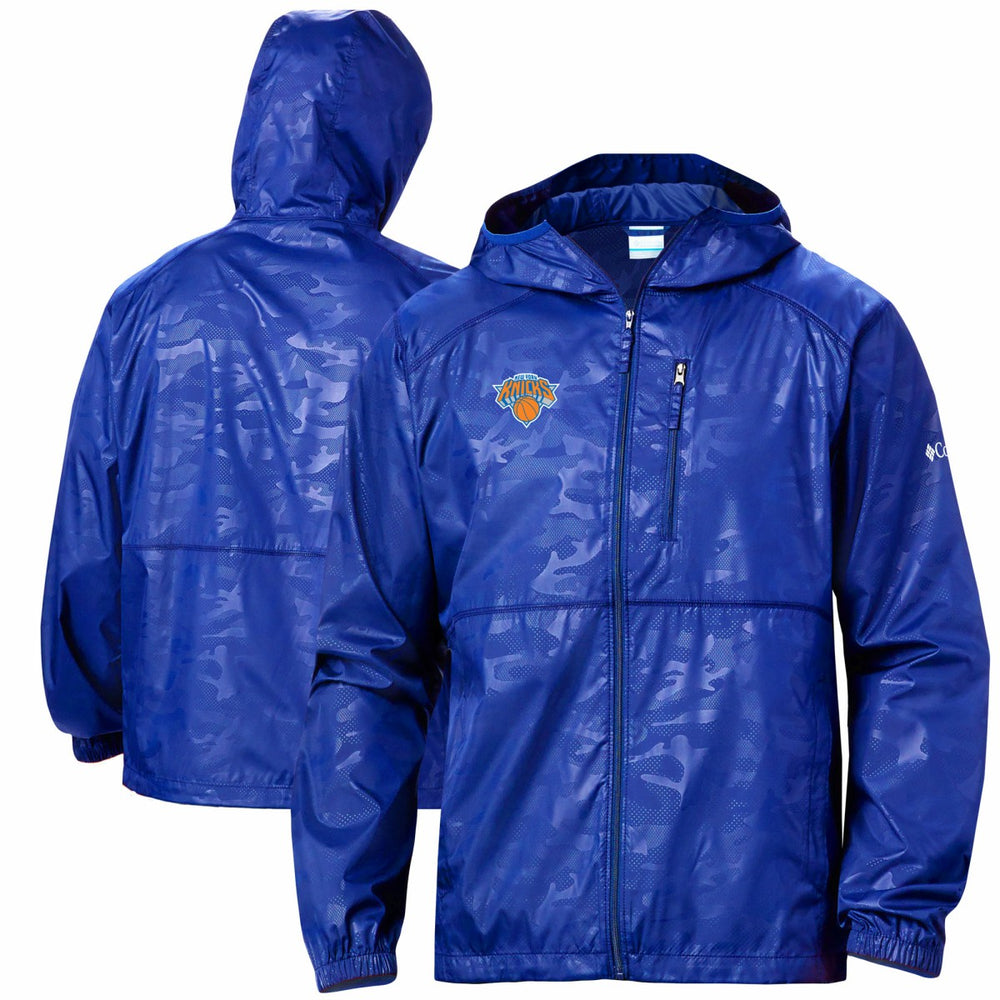 New York Knicks Camo Flash Forward Full-Zip Windbreaker Jacket - Blue for sale