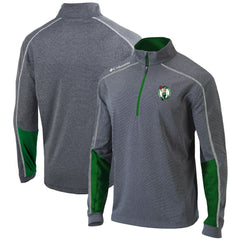 Boston Celtics Omni-Wick Shotgun 2.0 Quarter-Zip Pullover Top - Heathered Gray/Green sale