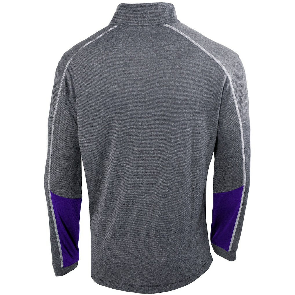 Charlotte Hornets Omni-Wick Shotgun 2.0 Quarter-Zip Pullover Top - Heathered Gray/Purple for sale