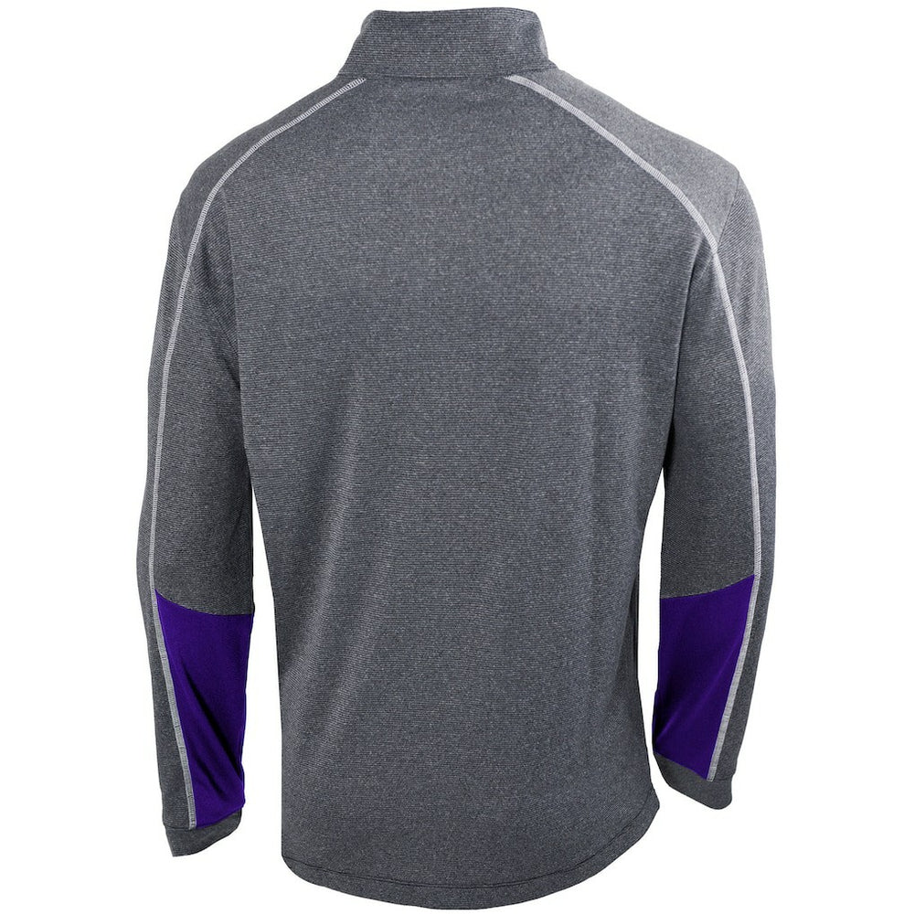 Charlotte Hornets Omni-Wick Shotgun 2.0 Quarter-Zip Pullover Top - Heathered Gray/Purple for sale