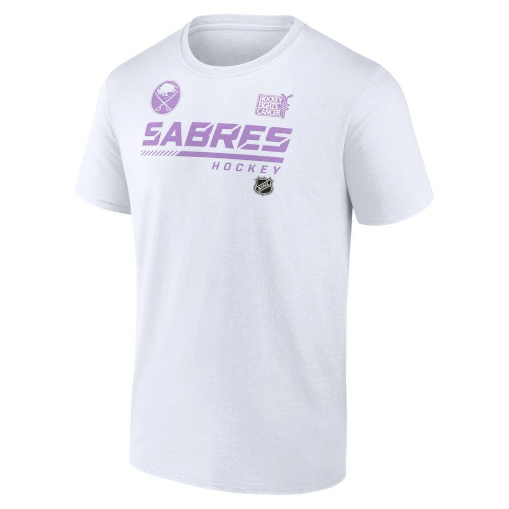 Buffalo Sabres NHL Hockey Fights Cancer T-Shirt - White T-shirts