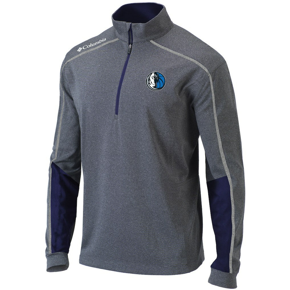 Dallas Mavericks Omni-Wick Shotgun 2.0 Quarter-Zip Pullover Top sale - Heathered Gray/Navy online