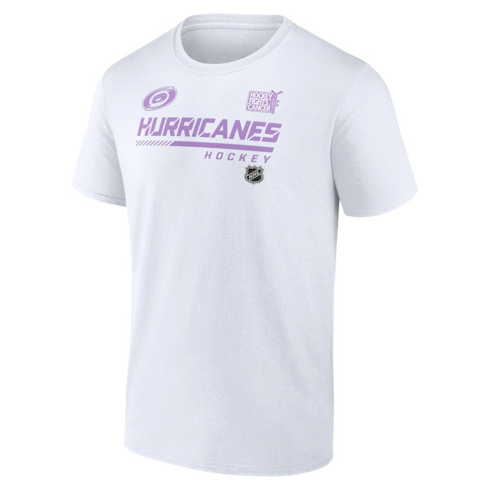 Carolina Hurricanes NHL Hockey Fights Cancer T-Shirt - White T-shirts