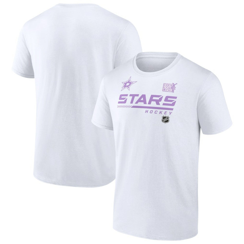 Dallas Stars NHL Hockey Fights Cancer T-Shirt - White T-shirts