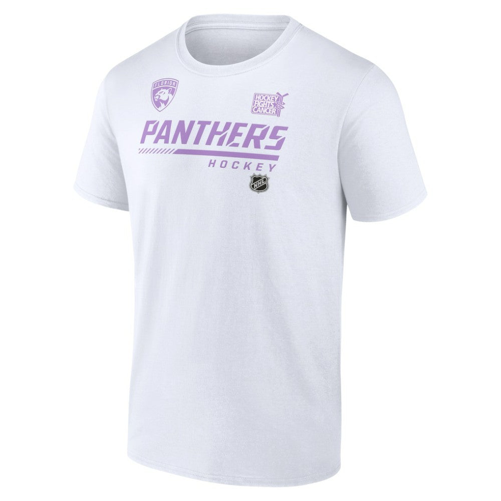 Florida Panthers NHL Hockey Fights Cancer T-Shirt - White T-shirts