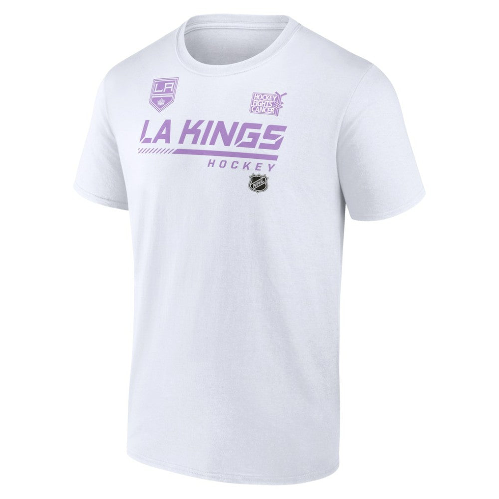 Los Angeles Kings NHL Hockey Fights Cancer T-Shirt - White T-shirts
