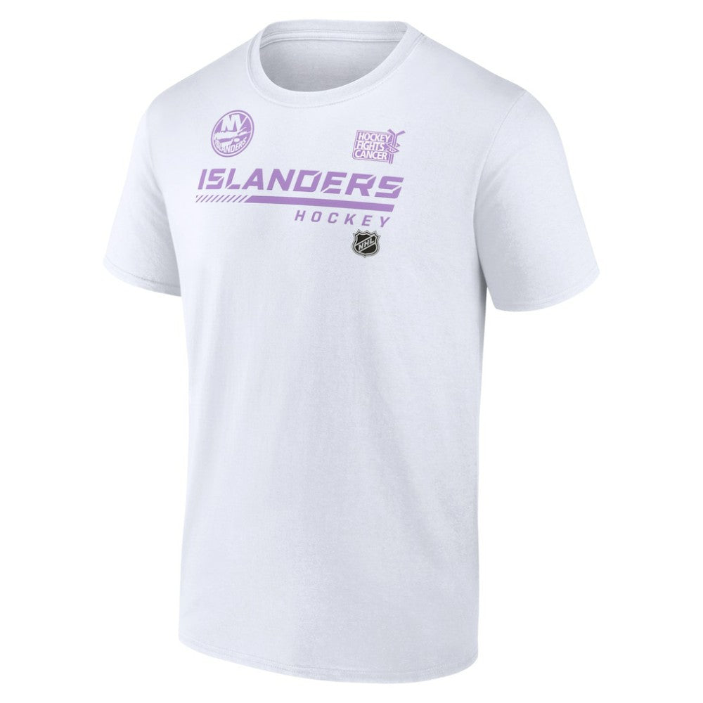 New York Islanders NHL Hockey Fights Cancer T-Shirt - White T-shirts