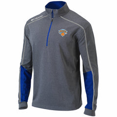 New York Knicks Omni-Wick Shotgun 2.0 Quarter-Zip Pullover Top - Heathered Gray/Blue online