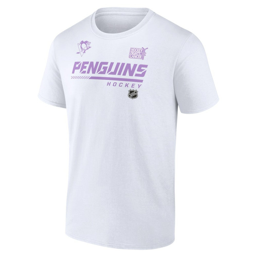 Pittsburgh Penguins NHL Hockey Fights Cancer T-Shirt - White T-shirts