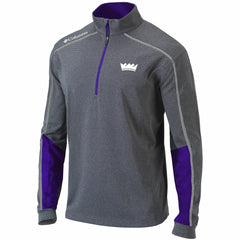 Sacramento Kings Omni-Wick Shotgun 2.0 Quarter-Zip Pullover Top - Heathered Gray/Purple on sale
