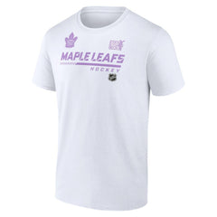 Toronto Maple Leafs NHL Hockey Fights Cancer T-Shirt - White T-shirts