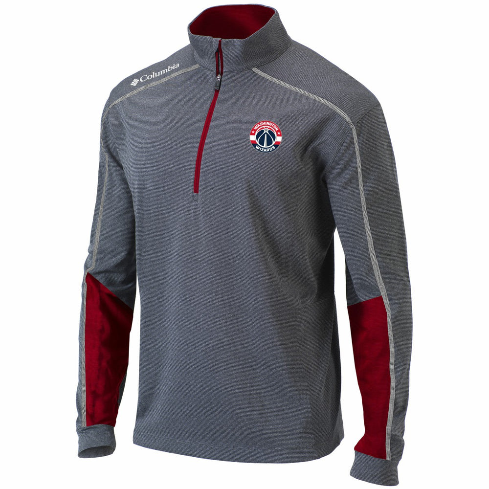 Washington Wizards Omni-Wick Shotgun 2.0 Quarter-Zip Pullover Top - Heathered Gray/Red on sale