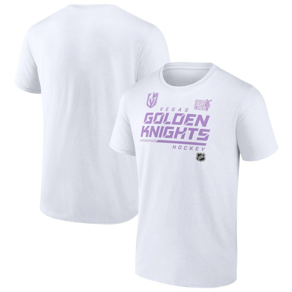 Vegas Golden Knights NHL Hockey Fights Cancer T-Shirt - White T-shirts