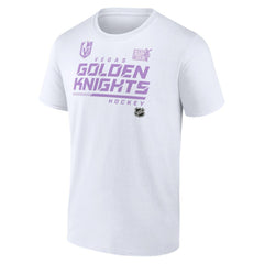 Vegas Golden Knights NHL Hockey Fights Cancer T-Shirt - White T-shirts