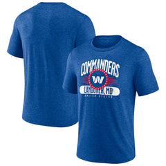 Washington Commanders Badge of Honor Tri-Blend T-Shirt - Royal cheap