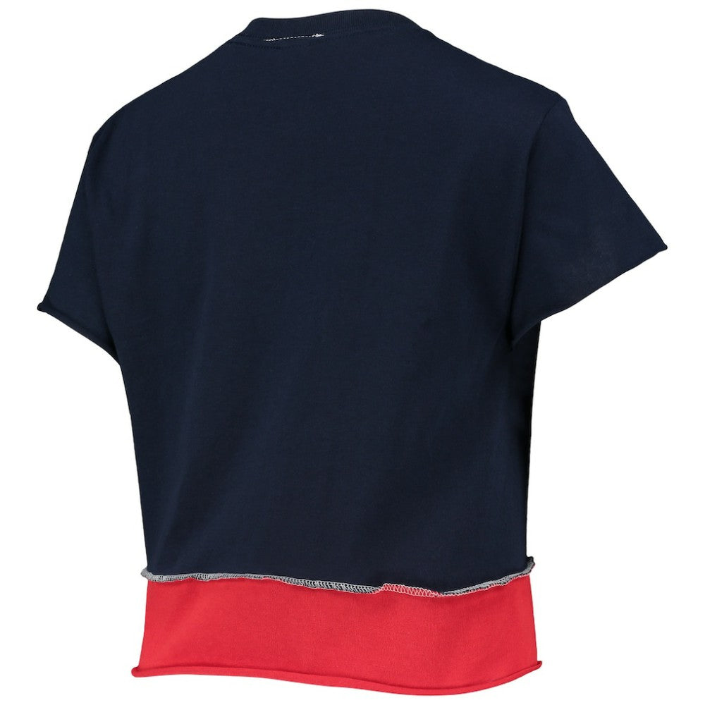 Boston Red Sox Refried Apparel Women's Cropped T-Shirt Navy