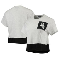 Chicago White Sox Refried Apparel Women's Cropped T-Shirt Heathered Gray