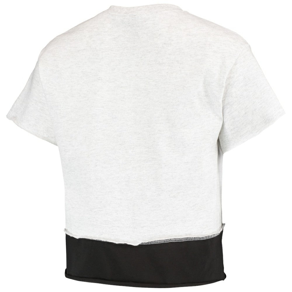 San Diego Padres Refried Apparel Women's Cropped T-Shirt Gray