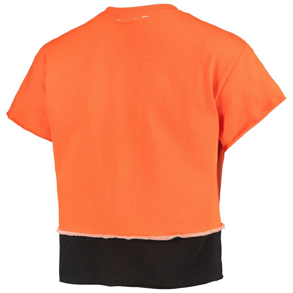 San Francisco Giants Refried Apparel Women's Cropped T-Shirt Orange