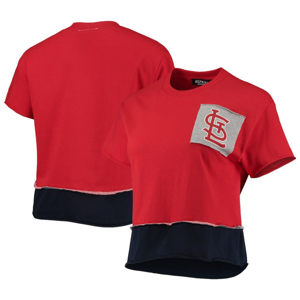 St. Louis Cardinals Refried Apparel Women's Cropped T-Shirt Red