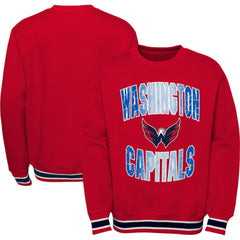 Washington Capitals Youth Classic Blueliner Pullover Sweatshirt - Red Sweatshirts