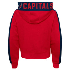 Washington Capitals Girls Youth Record Setter Pullover Hoodie - Red Hoodies