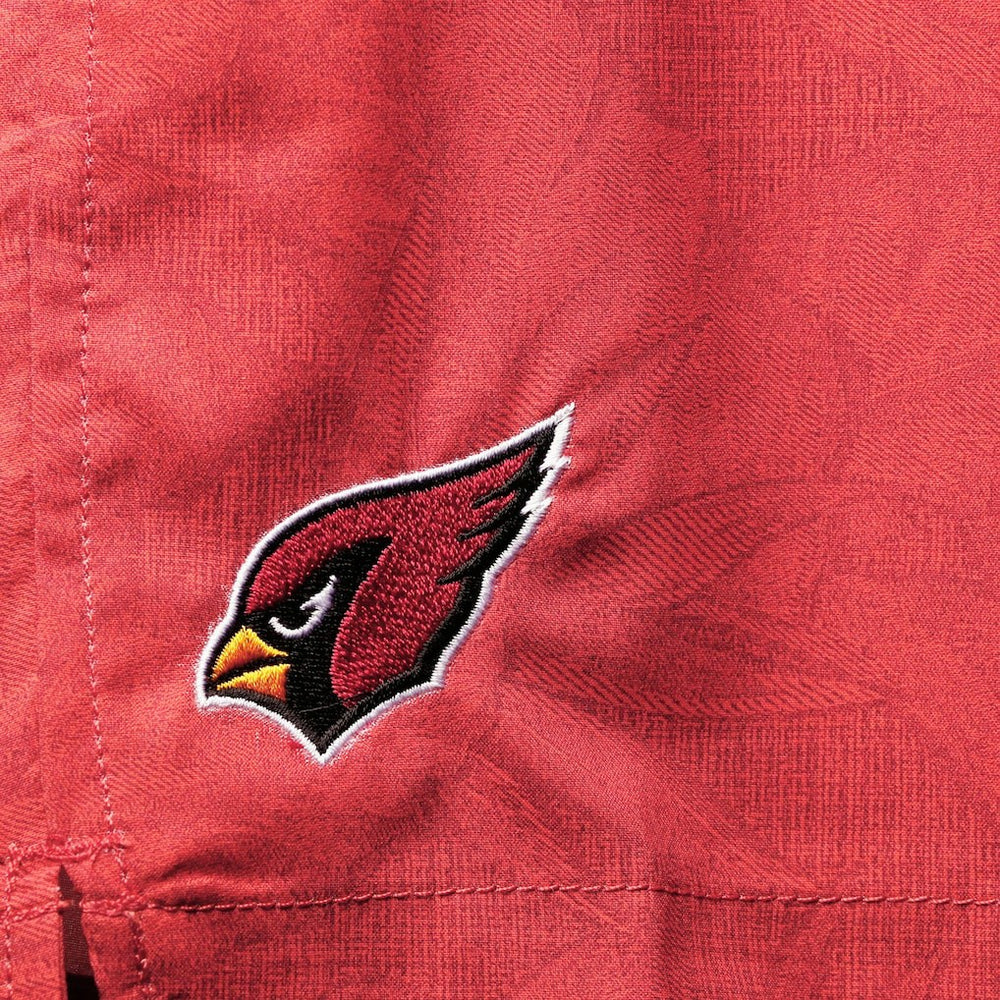 Arizona Cardinals Team Naples Layered Leaves Swim Trunks - Cardinal on sale