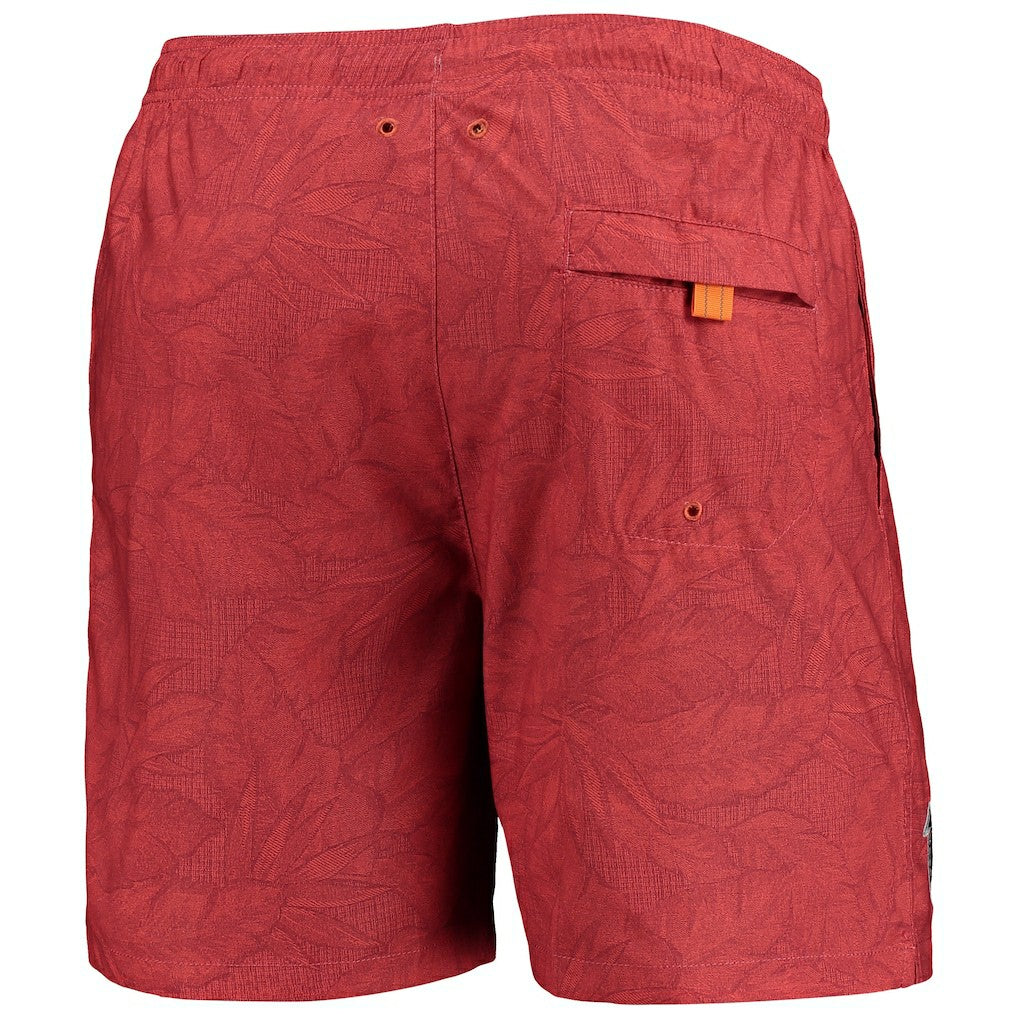 Atlanta Falcons Naples Layered Leaves Swim Trunks - Red on sale