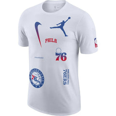 Philadelphia 76ers Jordan Brand Courtside Statement Edition Max90 T-Shirt - White on sale
