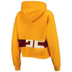 Washington Commanders Refried Apparel Women's Cropped Pullover Hoodie - Gold discount
