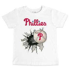 Philadelphia Phillies Tiny Turnip Youth Baseball Tear T-Shirt White