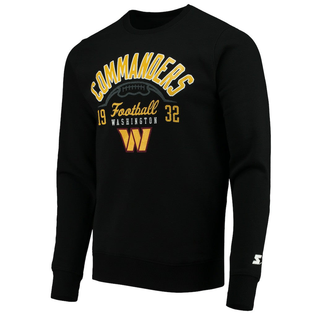 Washington Commanders Starter Pullover Sweatshirt - Black on sale