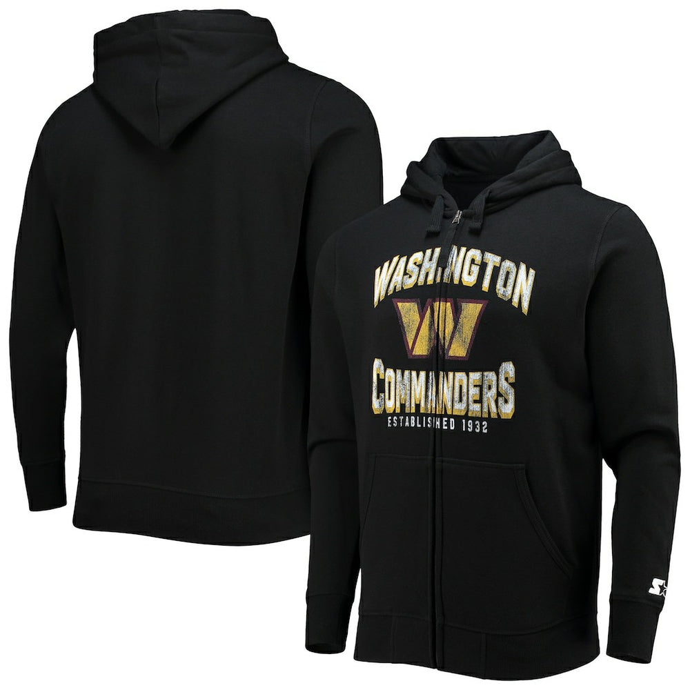 Washington Commanders Starter Post-Season Full-Zip Hoodie - Black sale
