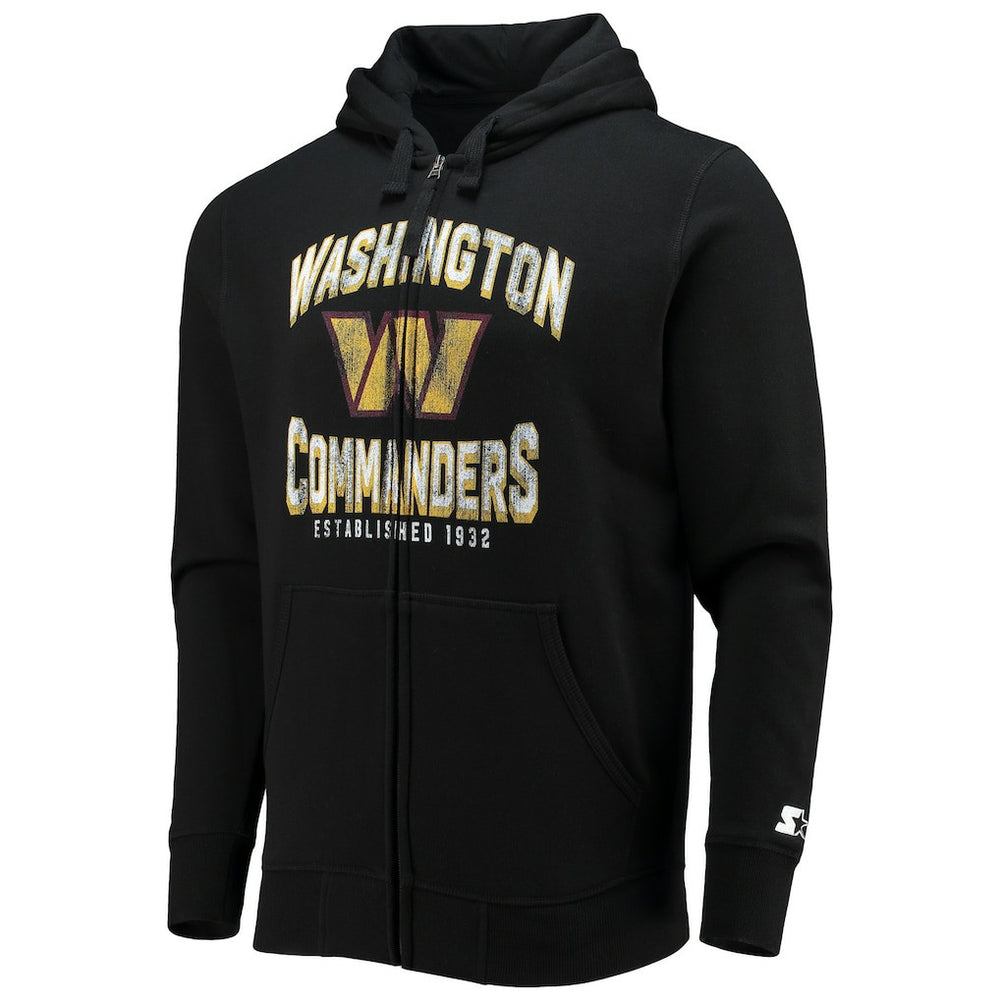 Washington Commanders Starter Post-Season Full-Zip Hoodie - Black sale