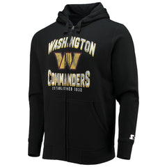Washington Commanders Starter Post-Season Full-Zip Hoodie - Black sale