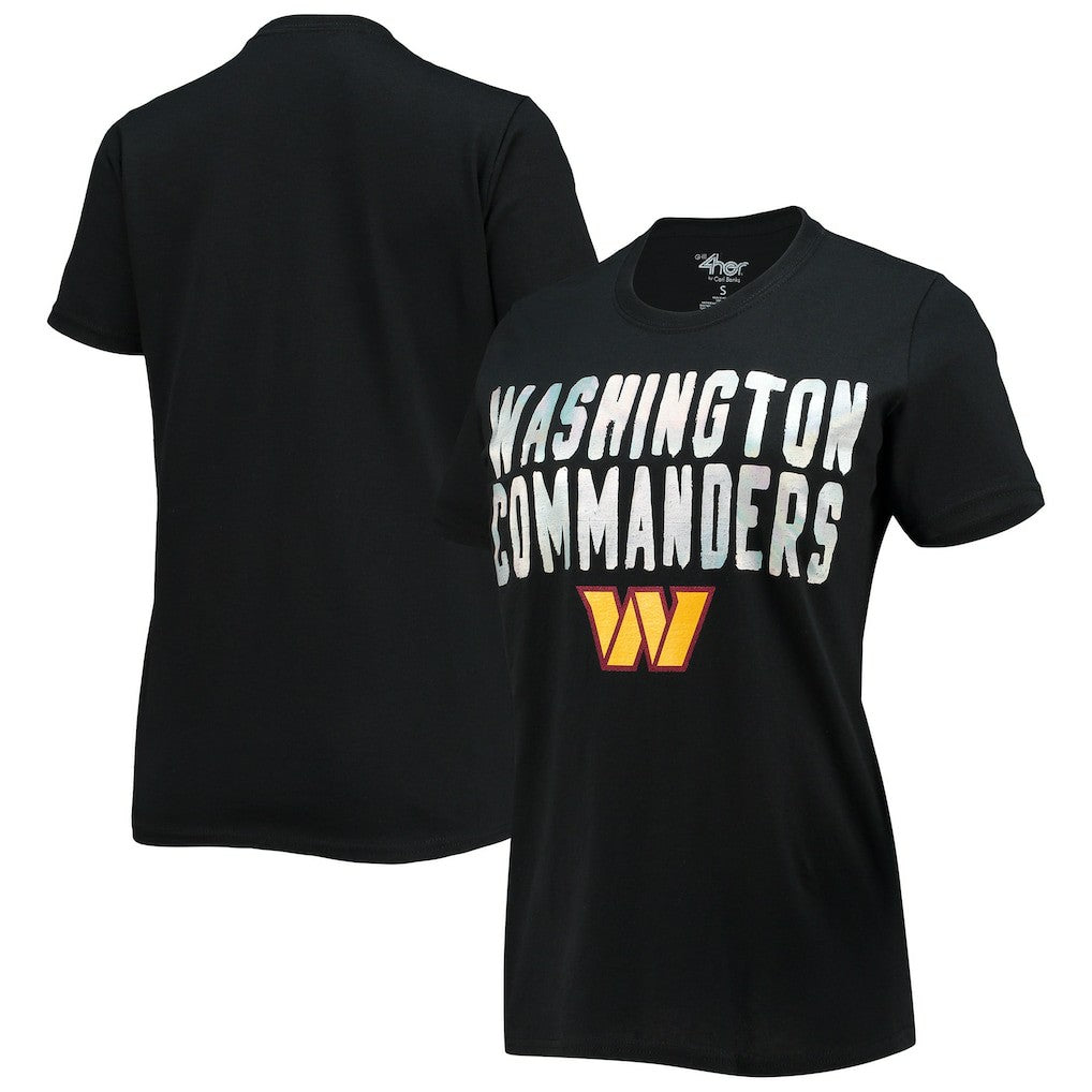 Washington Commanders G-III 4Her by Carl Banks Women's Endzone T-Shirt - Black discount